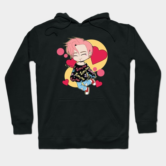 You Never Walk Alone Chibi Jimin Hoodie by DaphInteresting